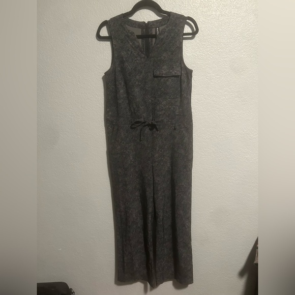 Athleta Topanga Printed Jumpsuit in Viper Black Size XS Lightweight Pockets - Picture 4 of 14